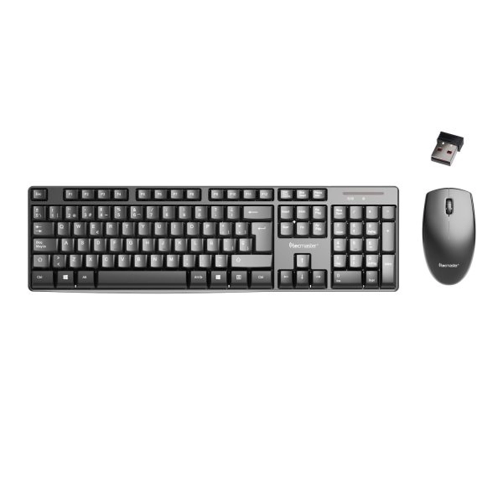 Combo Teclado (ES) + Mouse inalámbrico Tecmaster TM-100512, USB, Color Negro 2