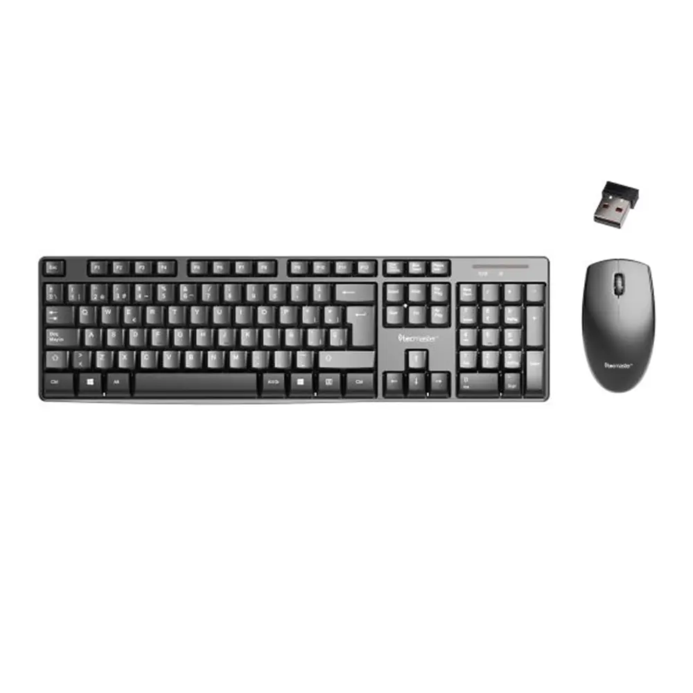 Combo Teclado (ES) + Mouse inalámbrico Tecmaster TM-100512, USB, Color Negro 2