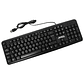 Teclado (ES) Con Cable Jedel K11, Color Negro - Miniatura 2