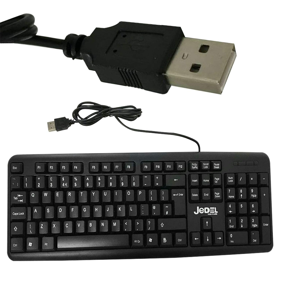 Teclado (ES) Con Cable Jedel K11, Color Negro 3