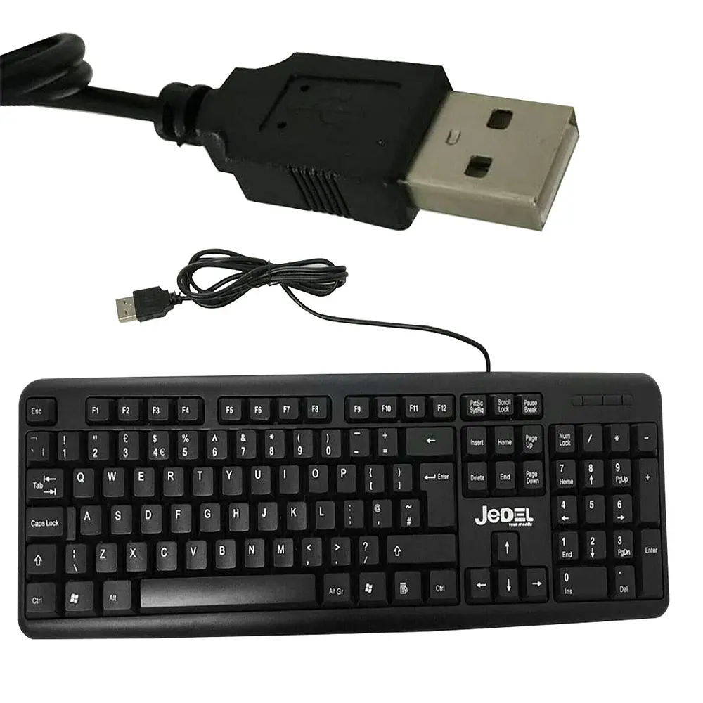 Teclado (ES) Con Cable Jedel K11, Color Negro 3