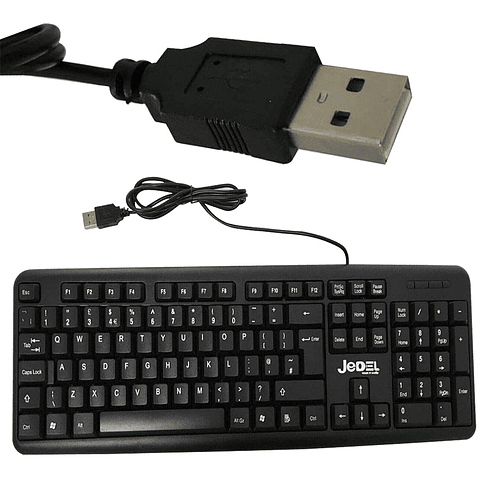 Teclado (ES) Con Cable Jedel K11, Color Negro 3