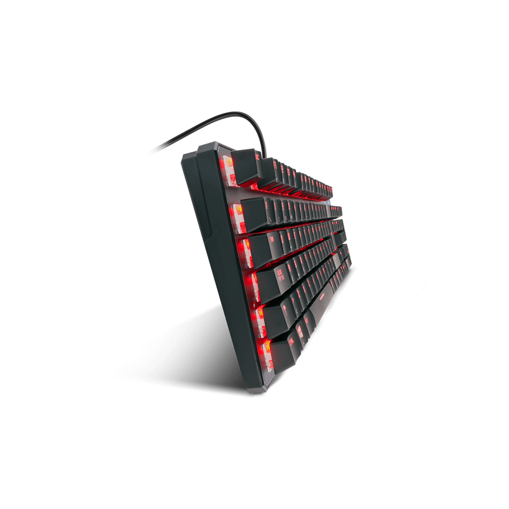 Teclado (ES) Gamer Krom Kernel, RGB, Switch Rojo 4
