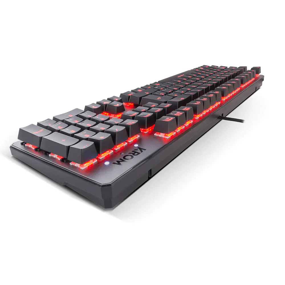 Teclado (ES) Gamer Krom Kernel, RGB, Switch Rojo 5
