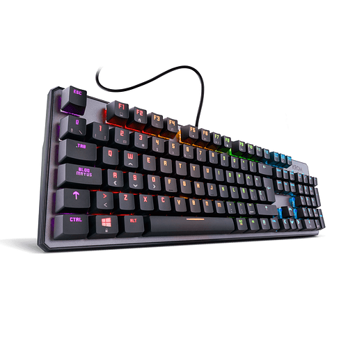 Teclado (ES) Gamer Krom Kernel, RGB, Switch Rojo 2