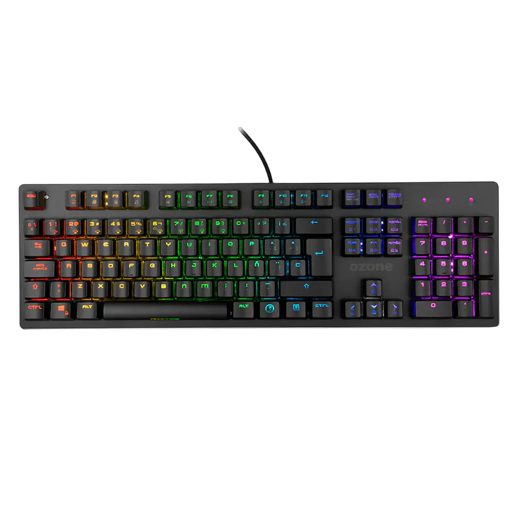 Teclado (ES) Gamer Ozone Alliance, RGB, Switch Rojo, 9 Efectos de iluminación 1