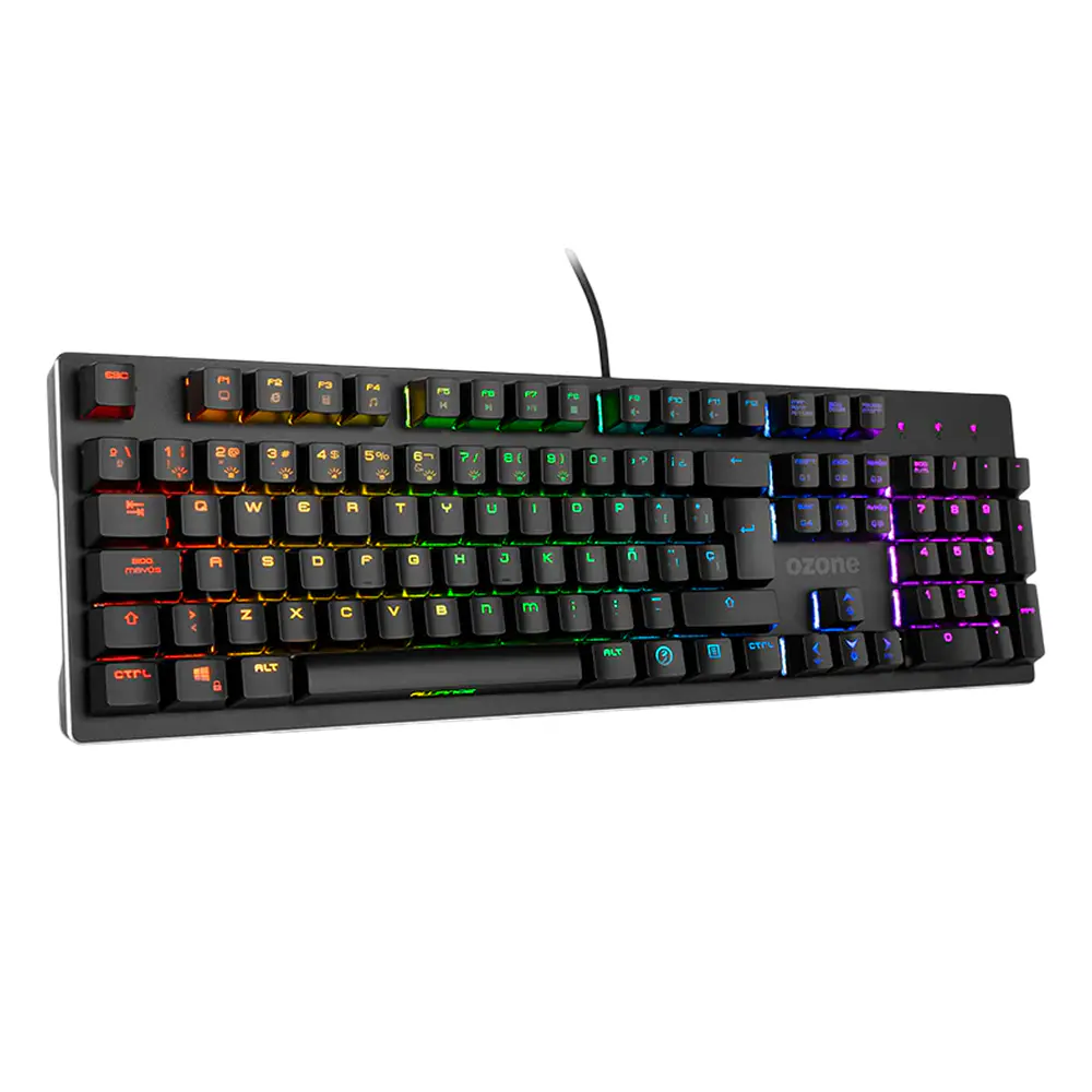 Teclado (ES) Gamer Ozone Alliance, RGB, Switch Rojo, 9 Efectos de iluminación 2