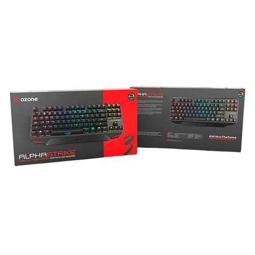 Teclado (ES) Gamer Ozone Alpha Strike, RGB, Switch Rojo 5