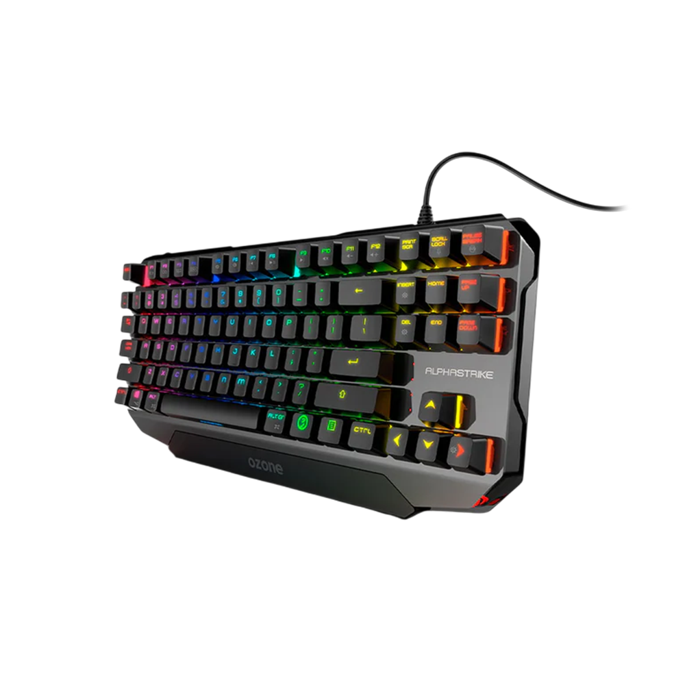 Teclado (ES) Gamer Ozone Alpha Strike, RGB, Switch Rojo 2