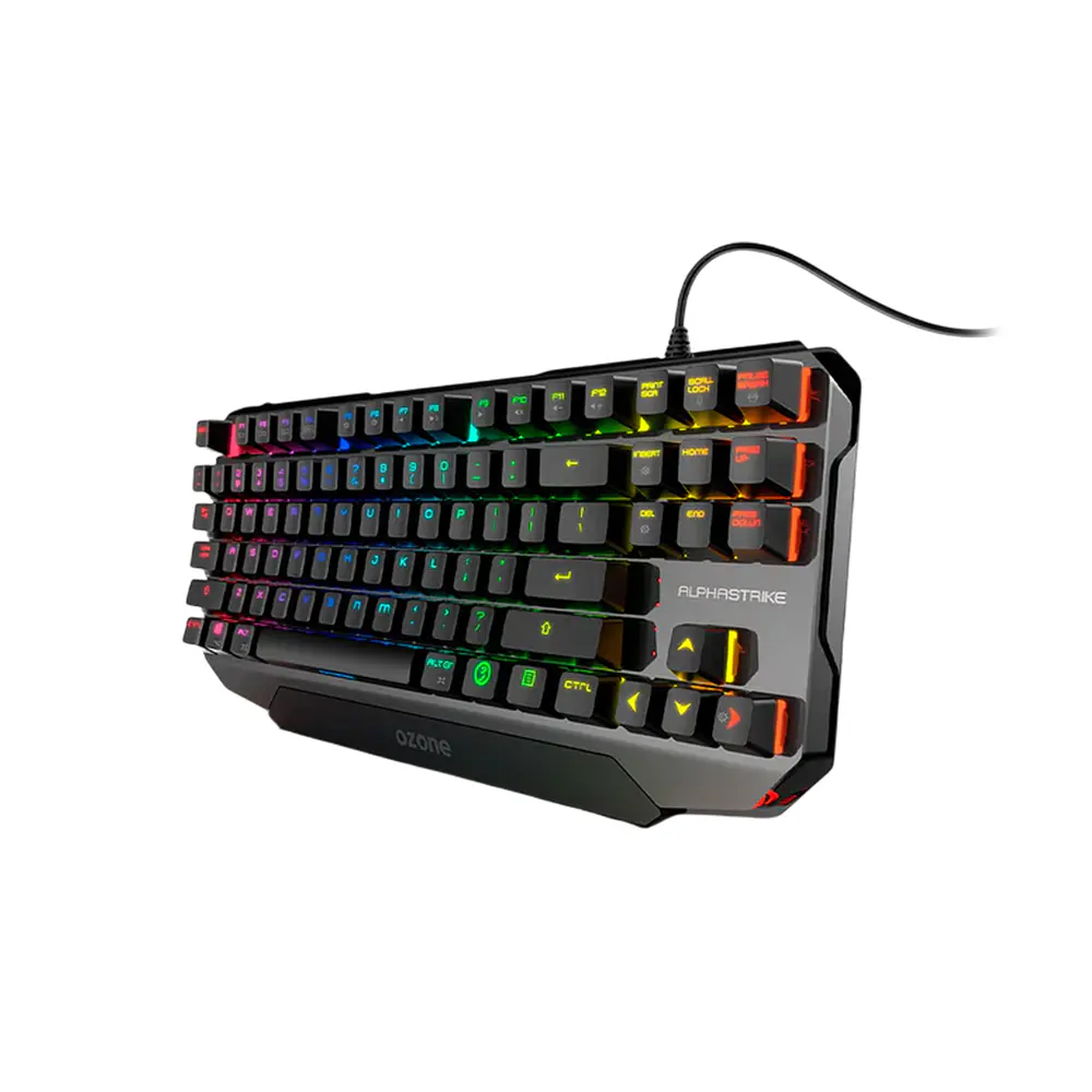 Teclado (ES) Gamer Ozone Alpha Strike, RGB, Switch Rojo 2