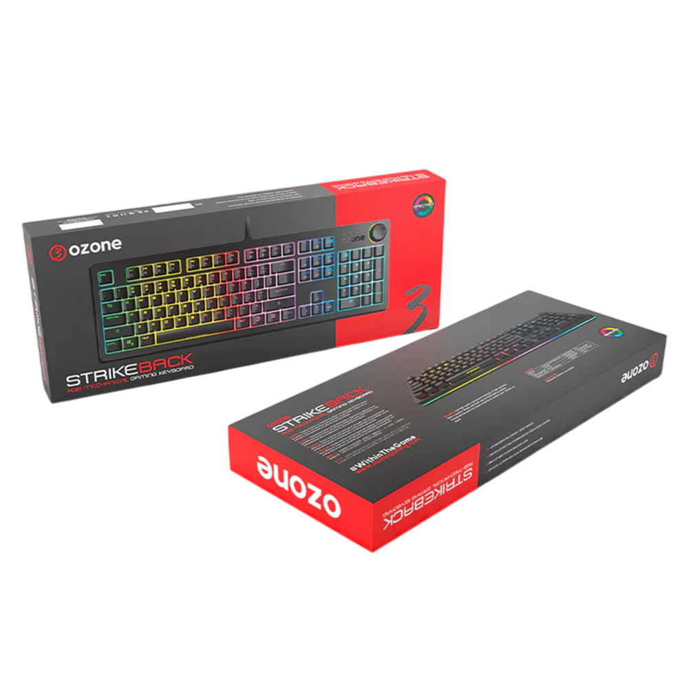 Teclado (ES) Gamer Ozone StrikeBack, RGB, Switch Rojo 5