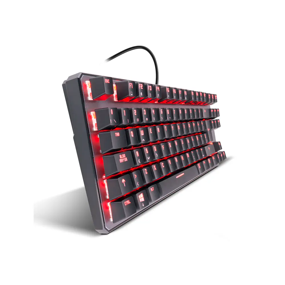 Teclado (ES) Gamer Krom Kernel TKL, RGB, Switch Rojo 4
