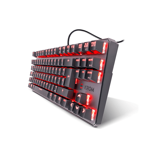 Teclado (ES) Gamer Krom Kernel TKL, RGB, Switch Rojo 3
