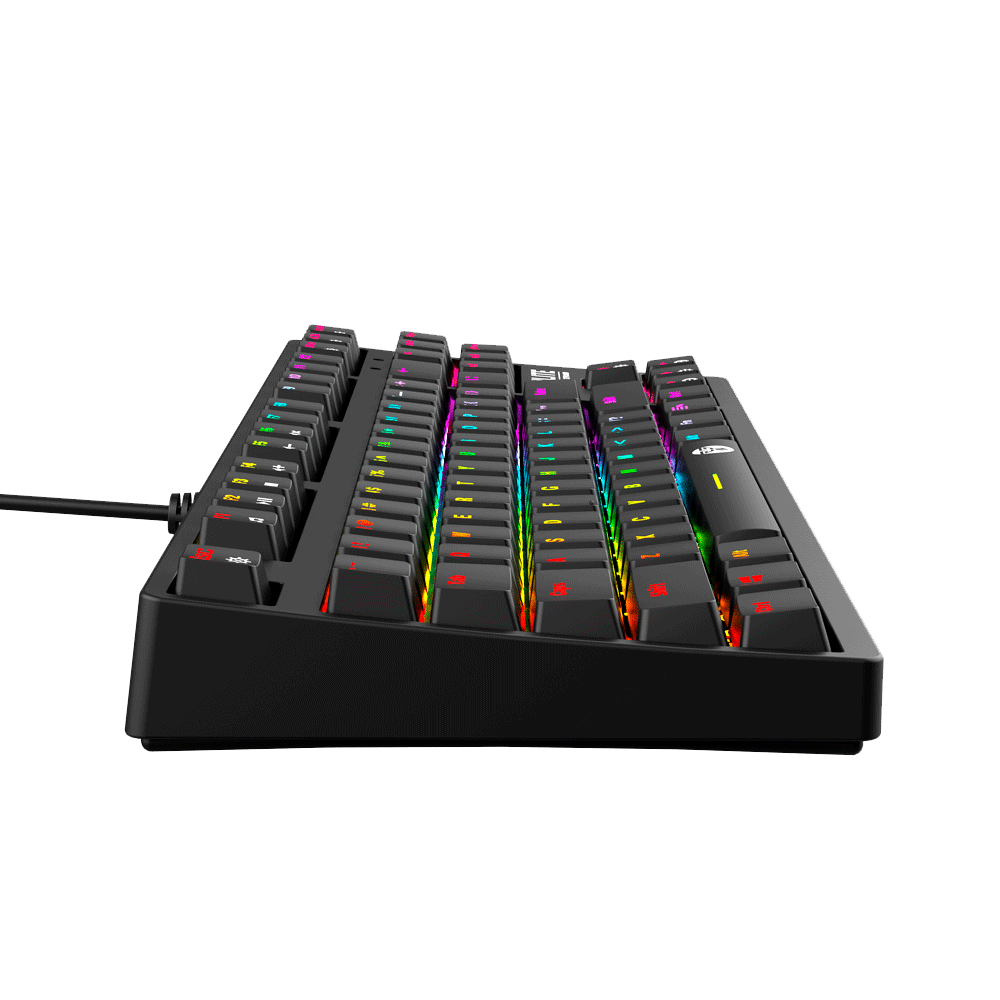 Teclado (EN) Gamer Fantech Optilite MK872, Switch Óptico Negro, RGB, Color Negro 3