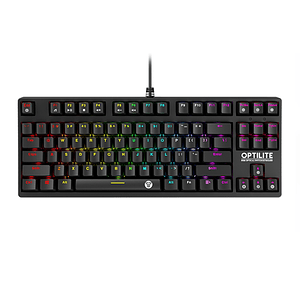 Teclado (EN) Gamer Fantech Optilite MK872, Switch Óptico Negro, RGB, Color Negro