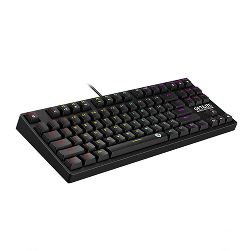Teclado (EN) Gamer Fantech Optilite MK872, Switch Óptico Negro, RGB, Color Negro 2