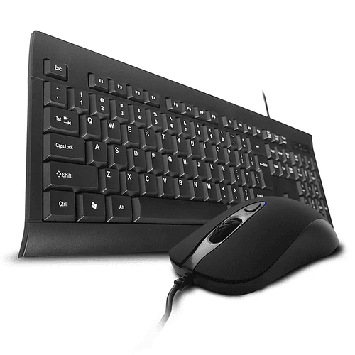 Combo Teclado (EN) + Mouse Con Cable HP KM100, Color Negro  3