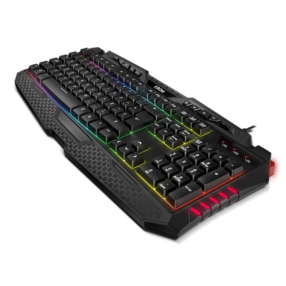 Combo 4 en 1 Krom Kritic RGB, Teclado (ES), Mouse, MousePad, Audífono 6