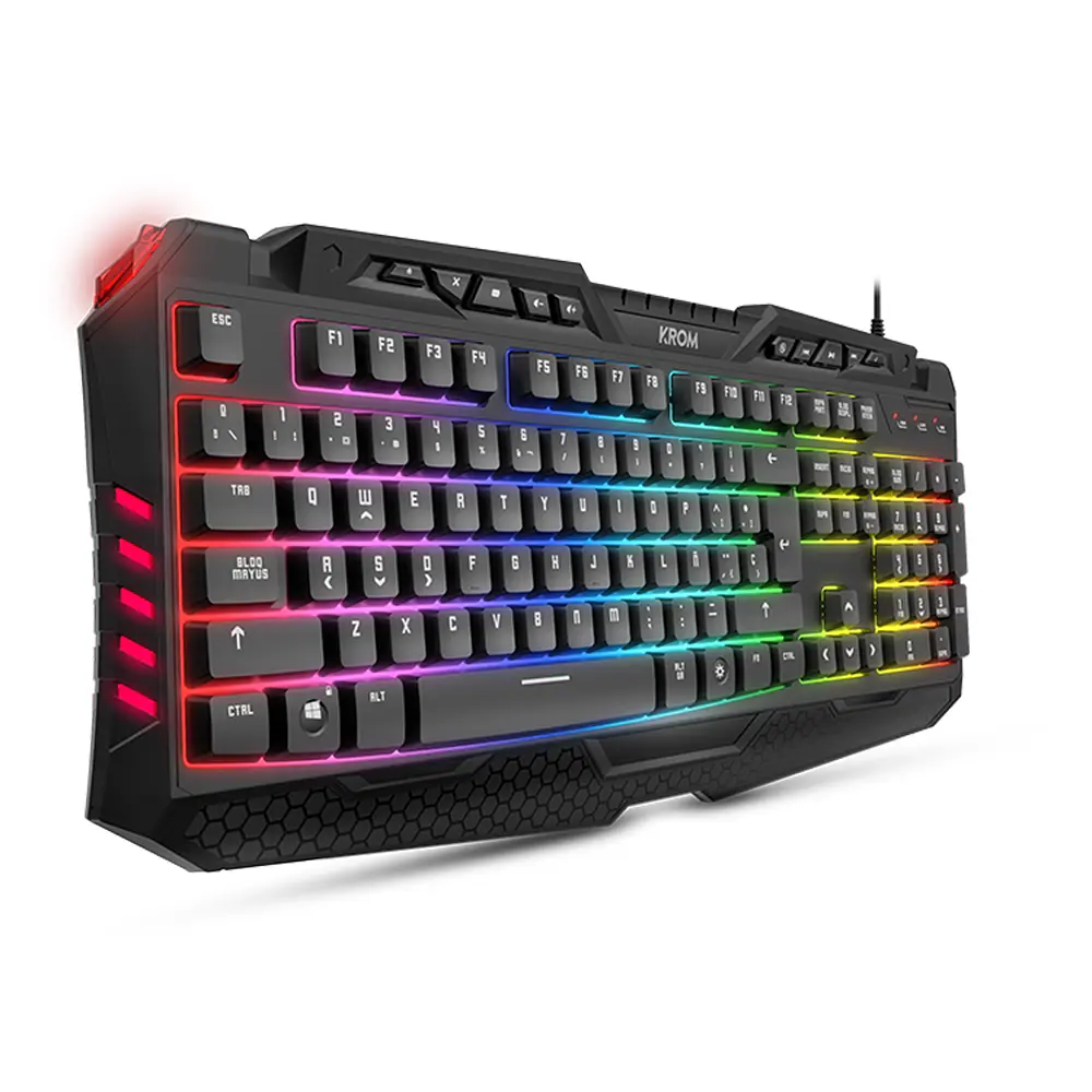 Combo 4 en 1 Krom Kritic RGB, Teclado (ES), Mouse, MousePad, Audífono 7