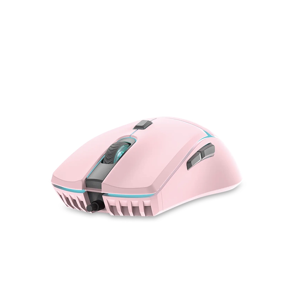 Mouse Gamer Con Cable Fantech Crypto VX7, Color Rosado 2