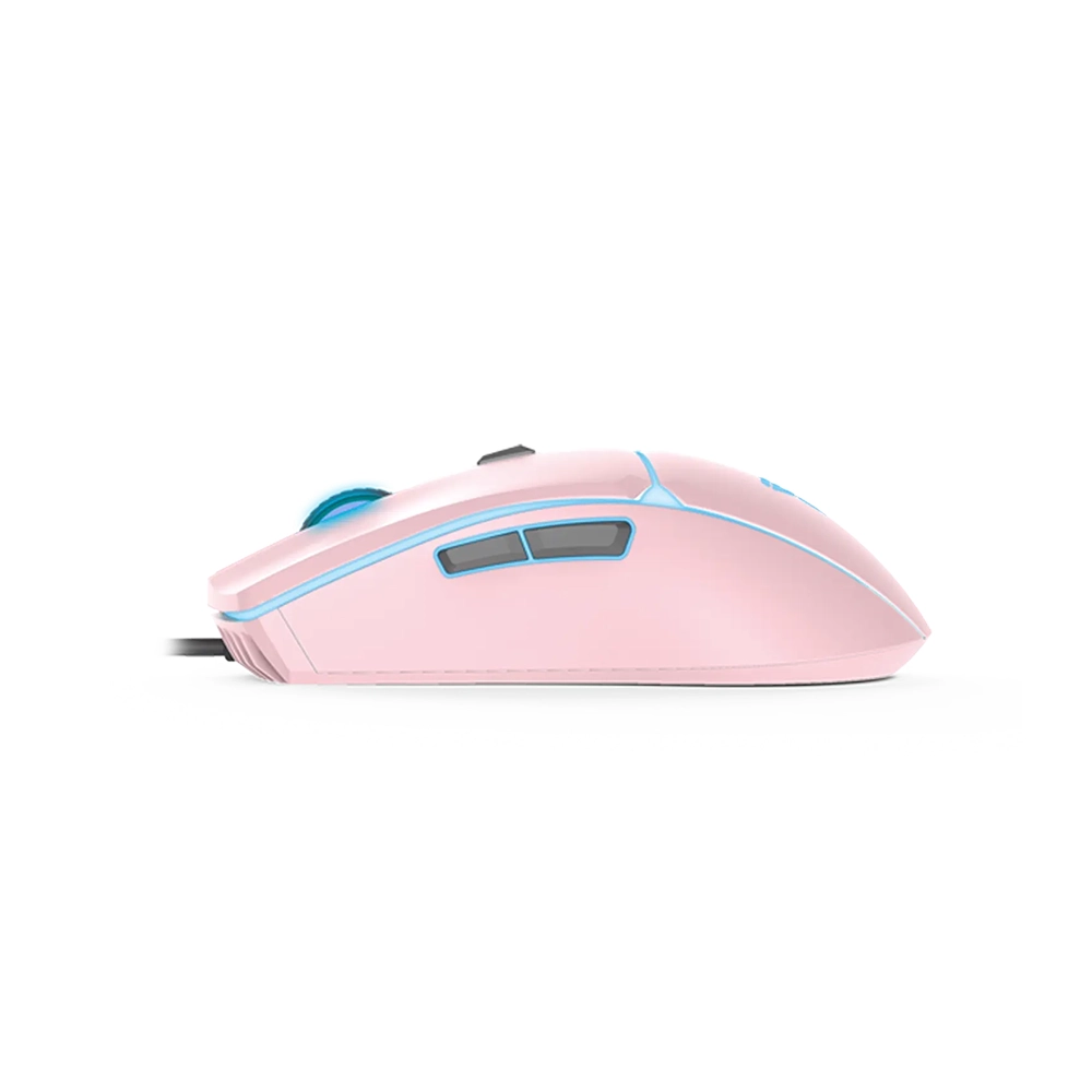 Mouse Gamer Con Cable Fantech Crypto VX7, Color Rosado 3