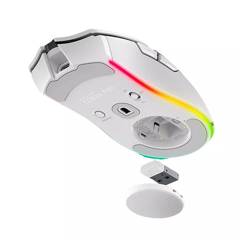 Mouse Gamer inalámbrico Razer Cobra PRO, Color Blanco 5