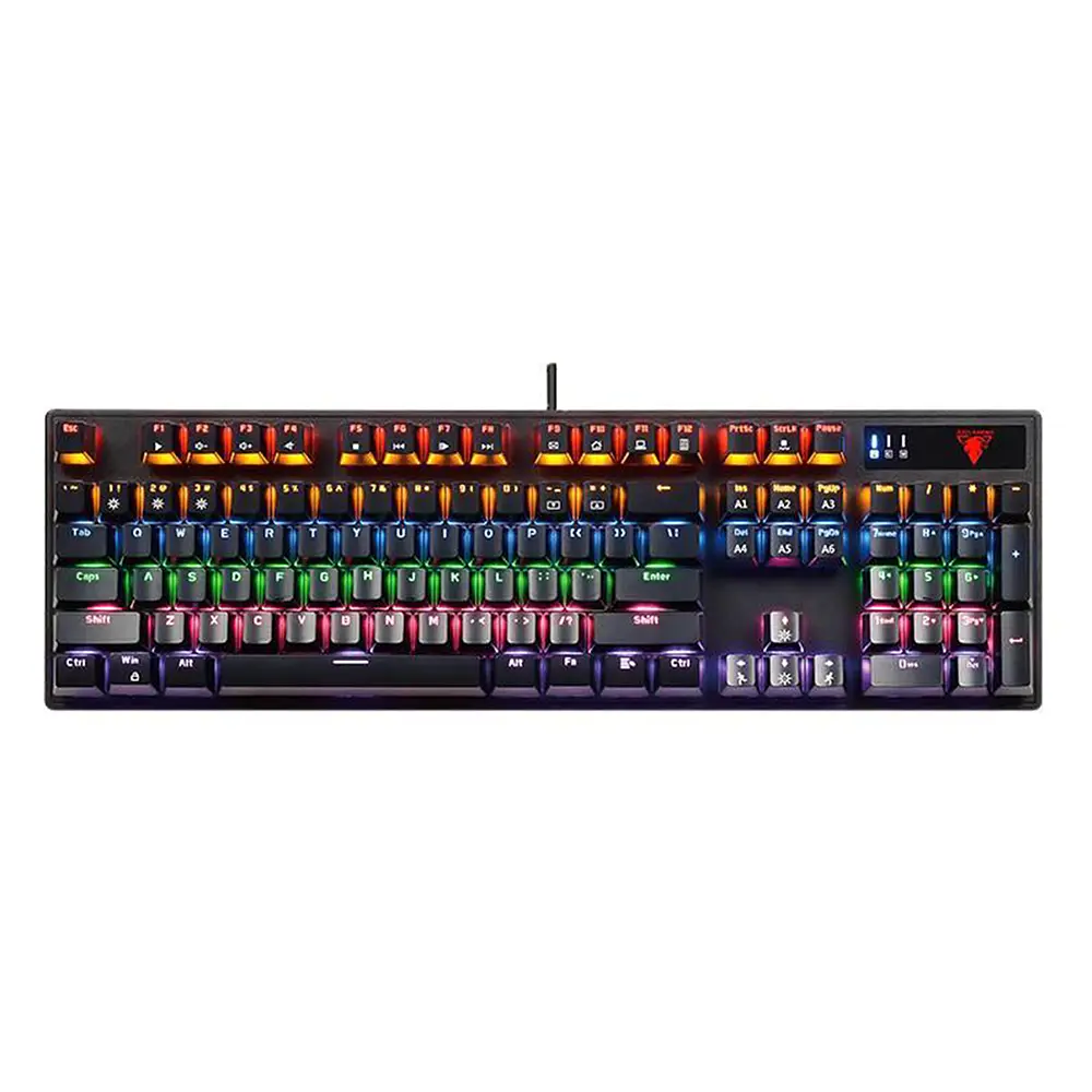Teclado (EN) Gamer Jedel KL-100, Switch Azul, Rainbow, Color Negro 1