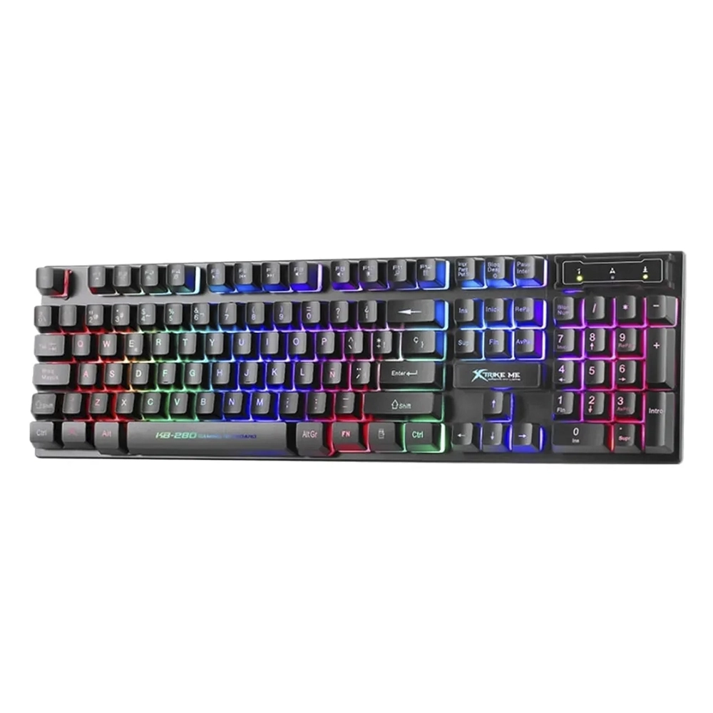 Teclado (ES) Gamer Xtrike Me KB-280 SP, Membrana, Retroiluminado 2