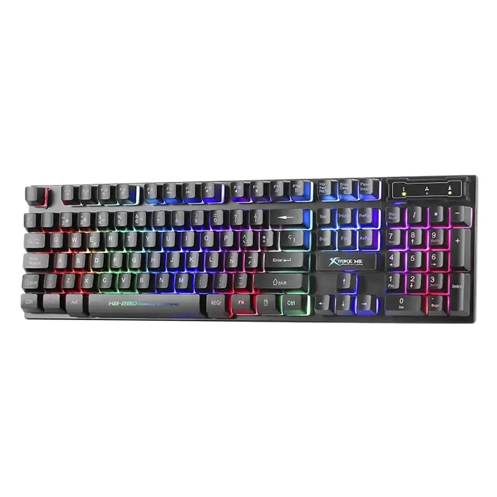 Teclado (ES) Gamer Xtrike Me KB-280 SP, Membrana, Retroiluminado 2