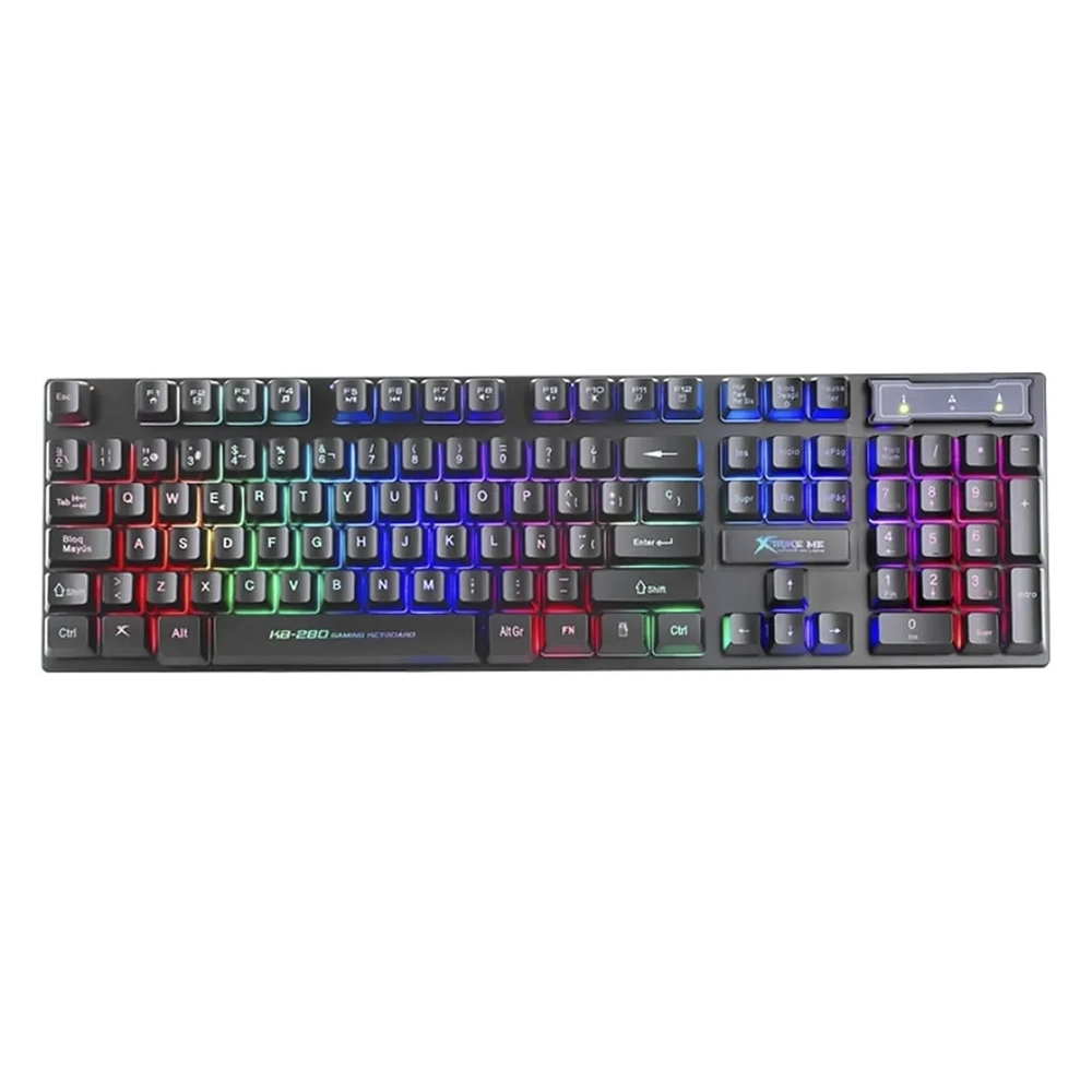 Teclado (ES) Gamer Xtrike Me KB-280 SP, Membrana, Retroiluminado 1