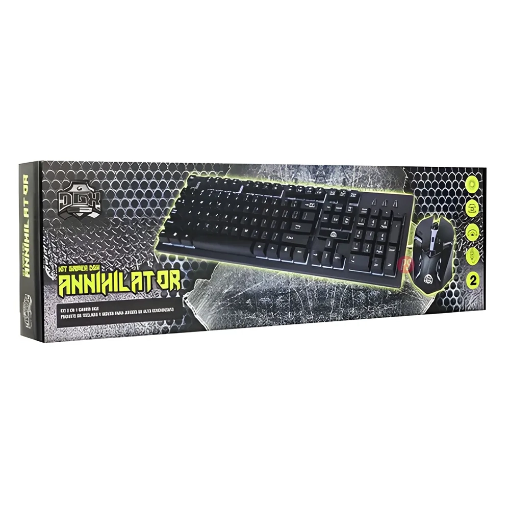 Combo Teclado (ES) + Mouse DGX Annihilator, Membrana, Retroiluminado 6