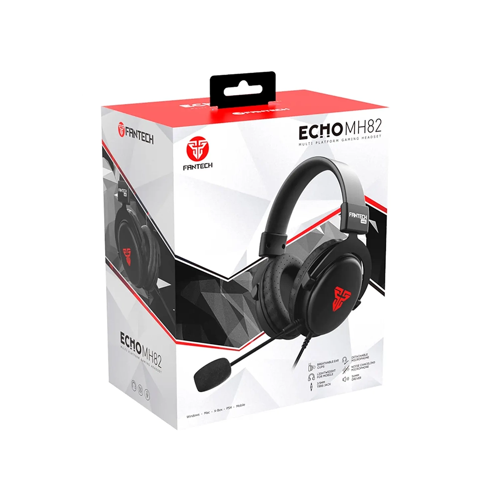 Audífono Gamer Fantech Echo MH82, Multiplataforma, Color Negro 4