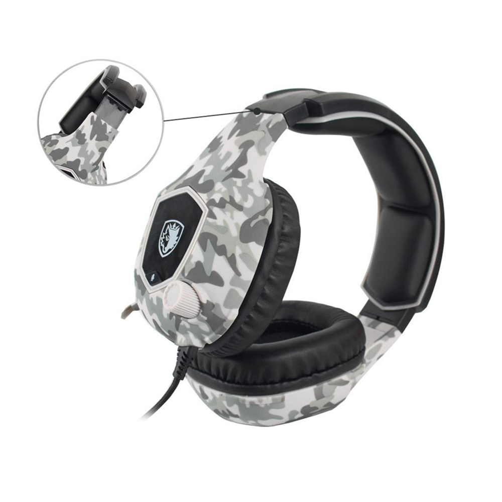 Audífono Gamer Sades SA-818 Camuflaje, Jack 3.5mm, Multiplataforma 4