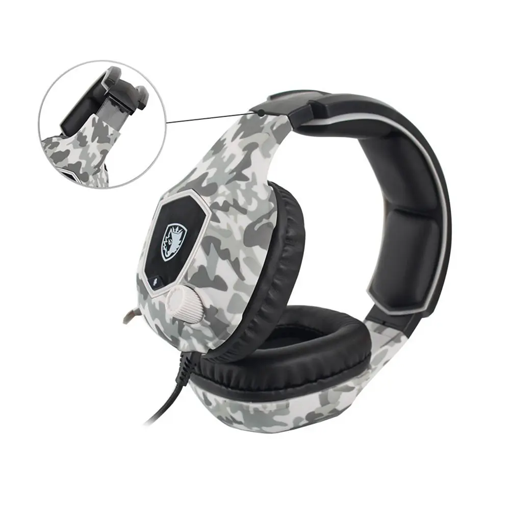 Audífono Gamer Sades SA-818 Camuflaje, Jack 3.5mm, Multiplataforma 4