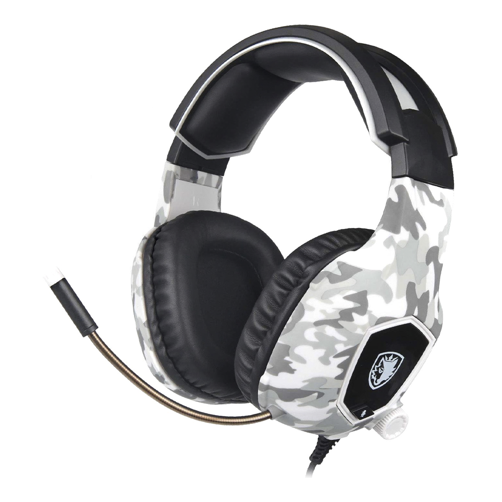 Audífono Gamer Sades SA-818 Camuflaje, Jack 3.5mm, Multiplataforma 1