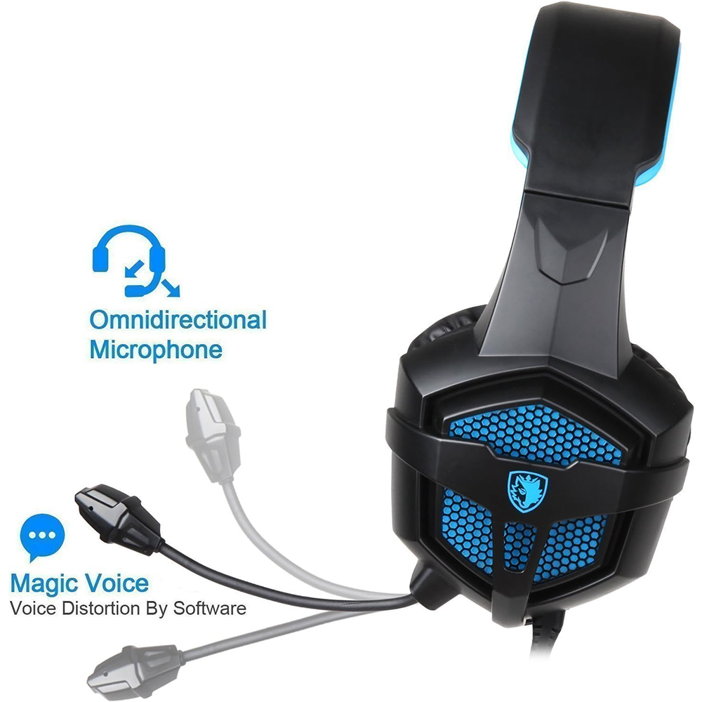 Audífono Gamer Sades SA-807 Color Negro, Jack 3.5mm, Multiplataforma 2