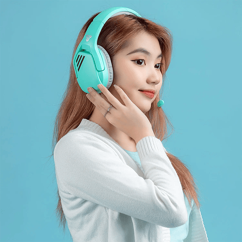 Audífono Gamer Fantech Valor MH86, Color Menta, Jack 3.5mm, Multiplataforma 5