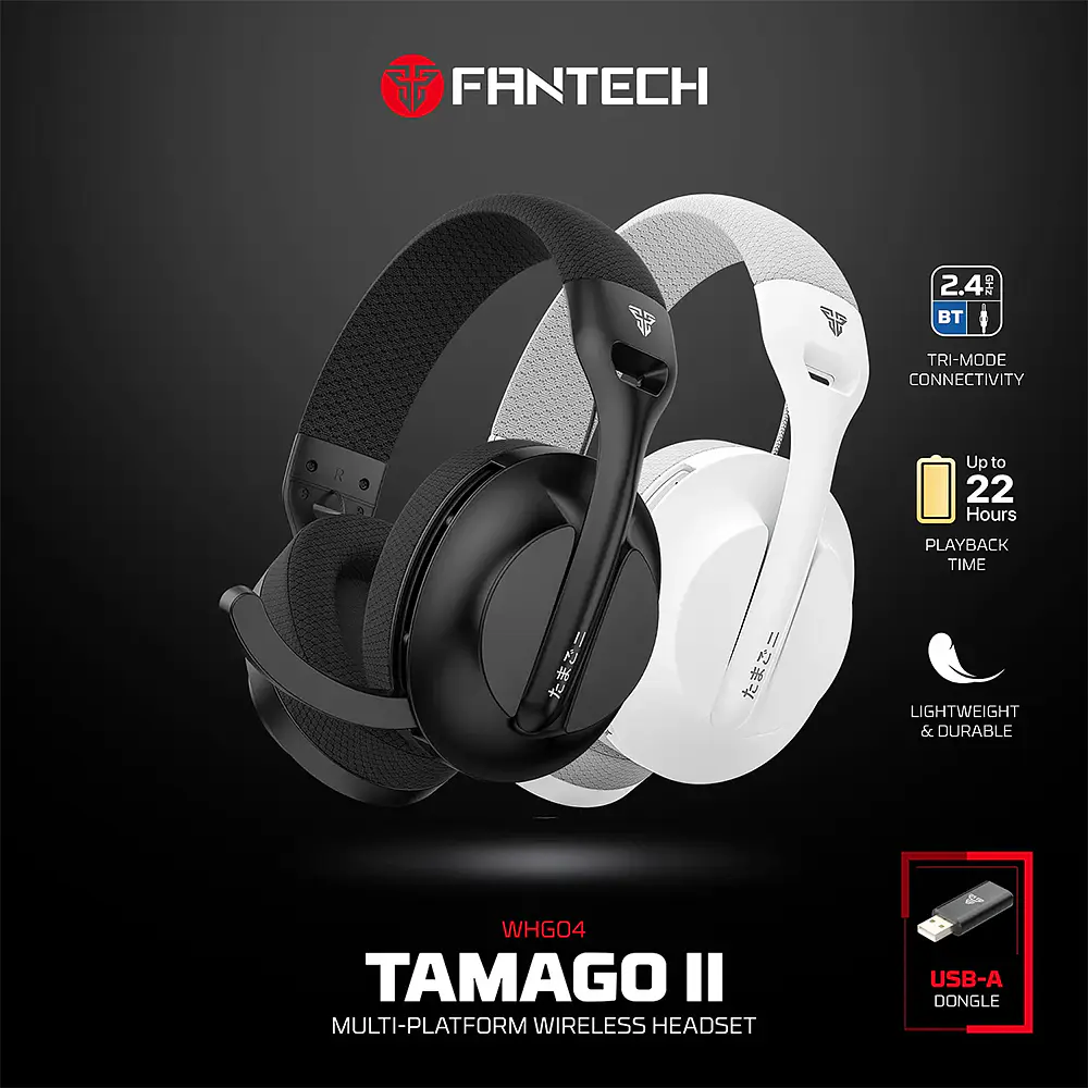 Audífono Gamer inalámbrico Fantech Tamago II WHG04, Multiplataforma, Color Negro 6