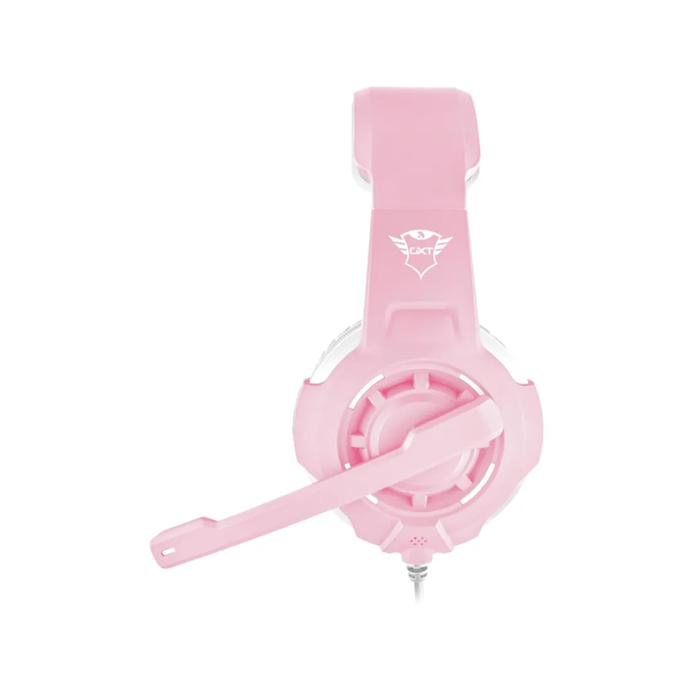 Audífono Gamer Trust Radius, Multiplataforma, Jack 3.5mm, Color Rosado  2