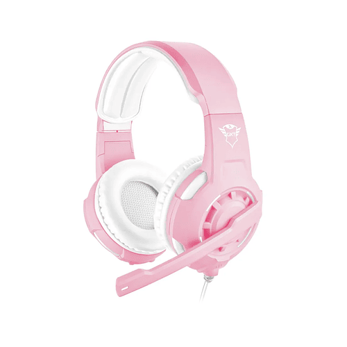 Audífono Gamer Trust Radius, Multiplataforma, Jack 3.5mm, Color Rosado  1