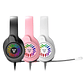 Audífono Gamer Fantech Blitz MH87, Jack 3.5mm, Color Rosado - Miniatura 2