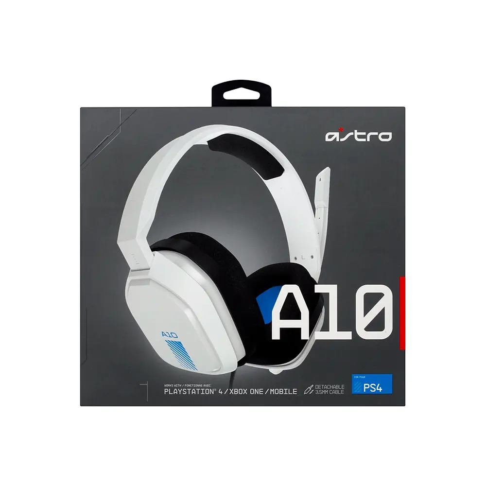 Audifono Gamer Logitech Astro A10 PlayStation, Jack 3.5mm, Color Blanco 4