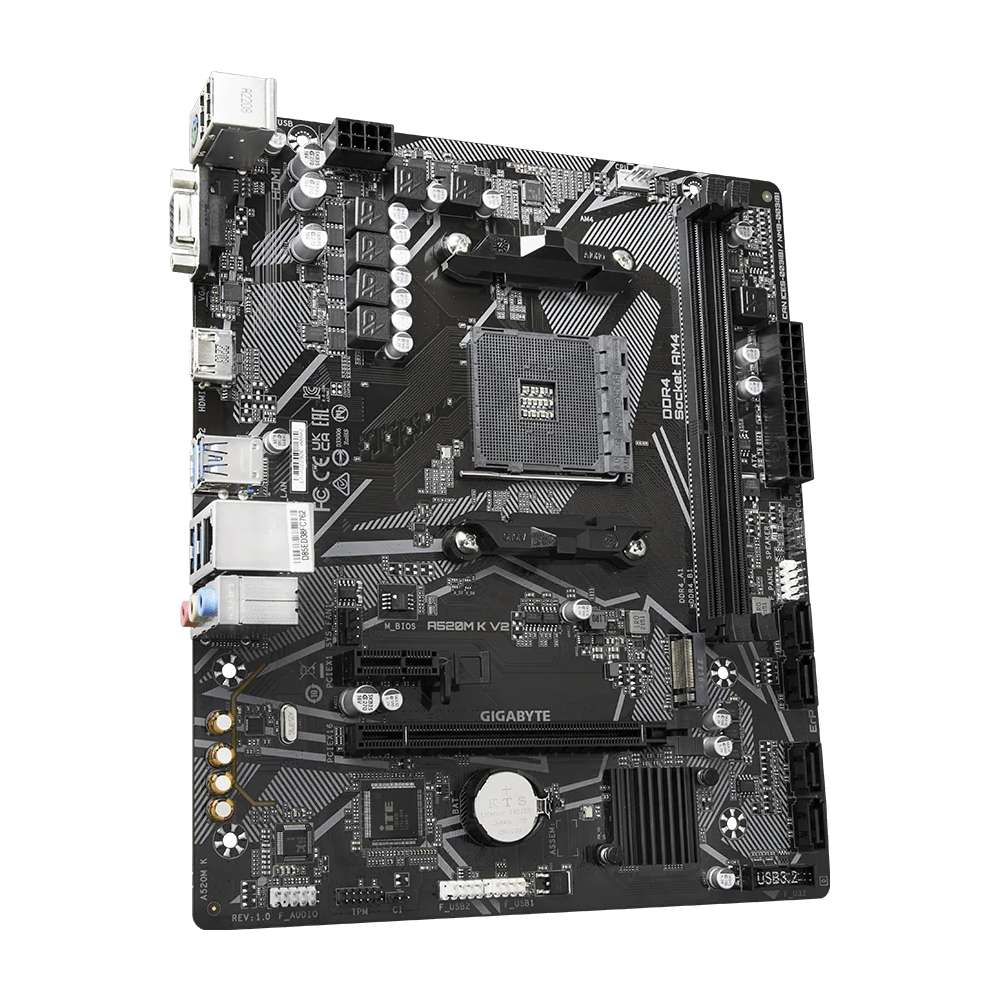 Placa Madre Gigabyte A520M K V2, Socket AM4 3
