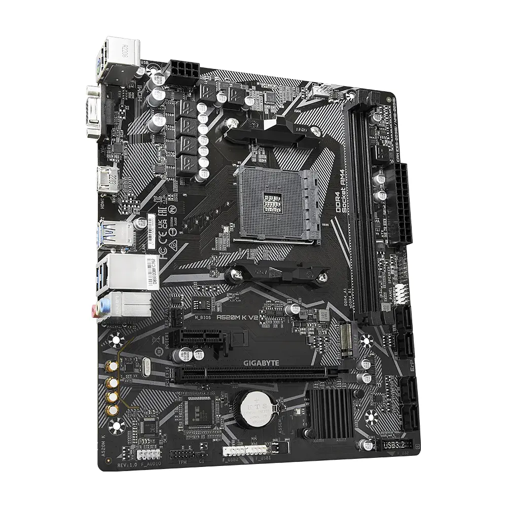 Placa Madre Gigabyte A520M K V2, Socket AM4 3