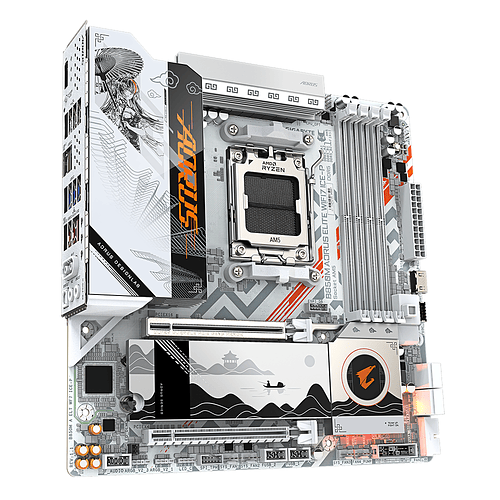 Placa Madre Gigabyte B850M AORUS ELITE WIFI7 ICE-P, Socket AM5 3