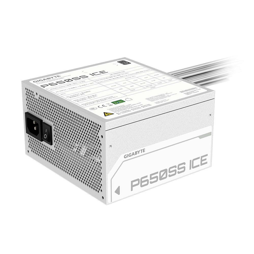 Fuente de Poder Gigabyte P650SS ICE ATX 3.1 (650W) 80 Plus Silver 2