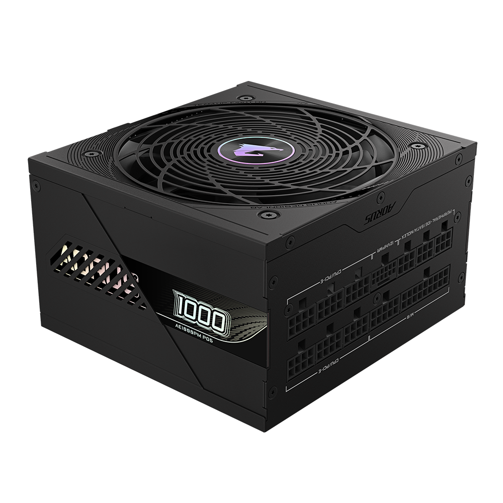 Fuente de Poder Gigabyte Aorus Elite P1000W 80+ Platinum, Modular, PCIe 5.0, Color Negro 2