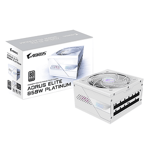 Fuente de Poder Gigabyte Aorus Elite P850W 80+ Platinum, Modular, PCIe 5.0, ICE (Color Blanco)