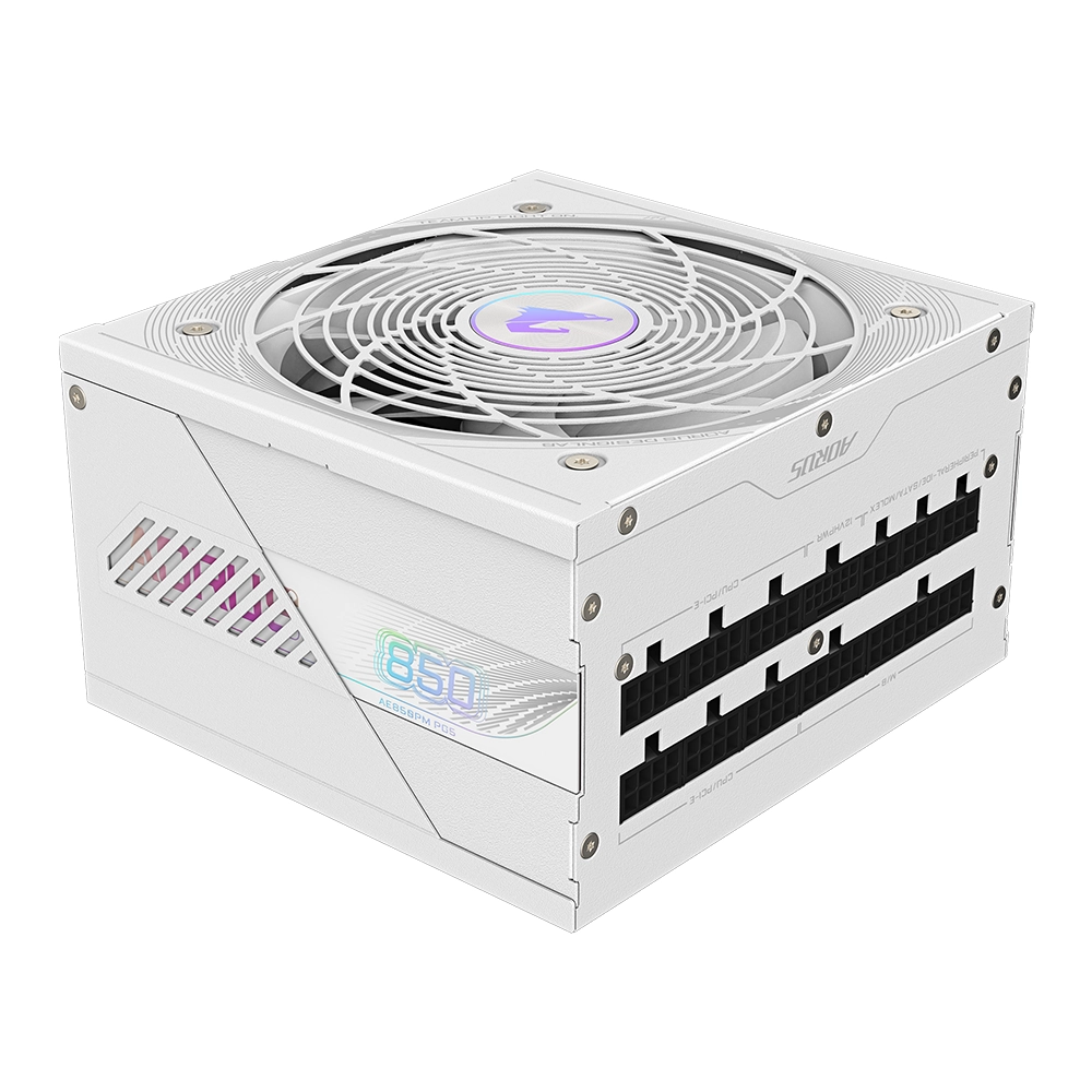 Fuente de Poder Gigabyte Aorus Elite P850W 80+ Platinum, Modular, PCIe 5.0, ICE (Color Blanco) 2