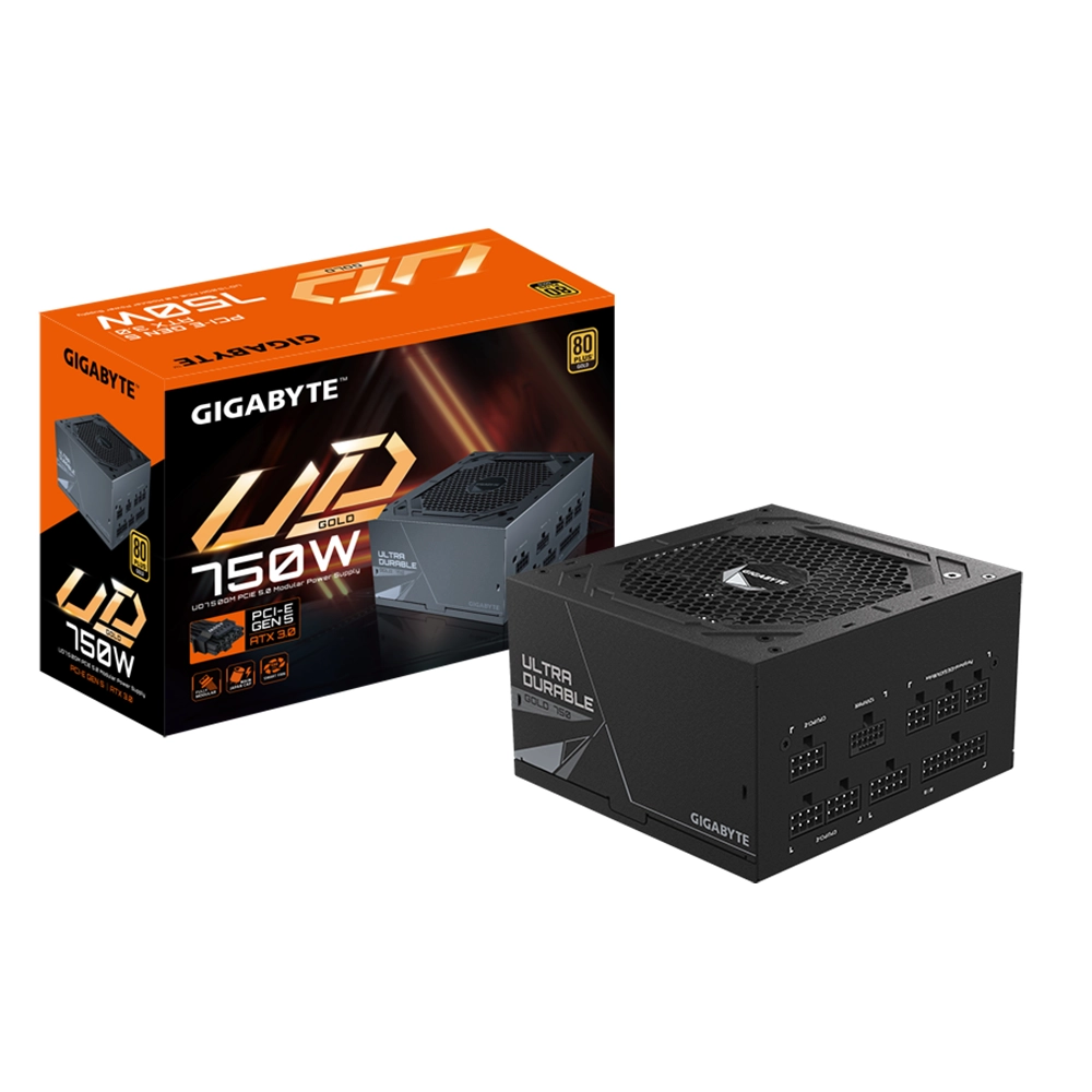 Fuente de Poder Gigabyte UD750GM PG5, ATX 3.0 (750W) 80 Plus Gold 1